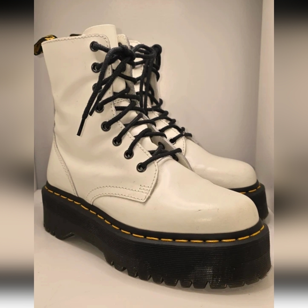 Doc Martens Jadon White Platform Boots 6US - 4UK